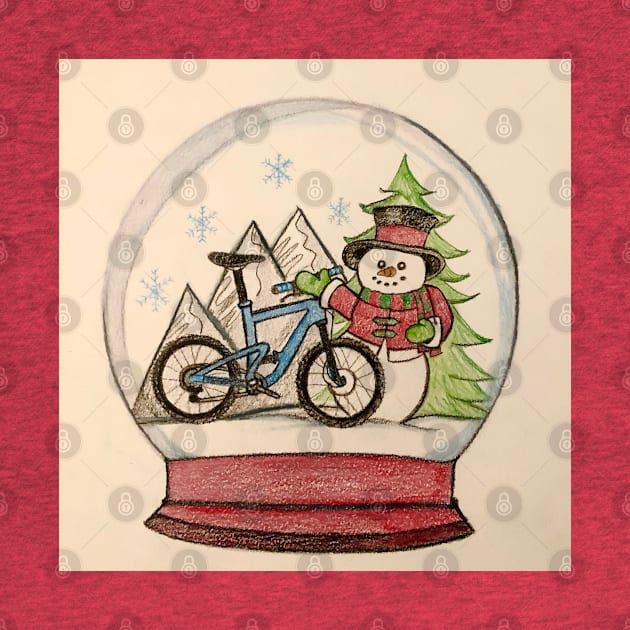 MTB,Snowman Snow Globe by DesignsByE.